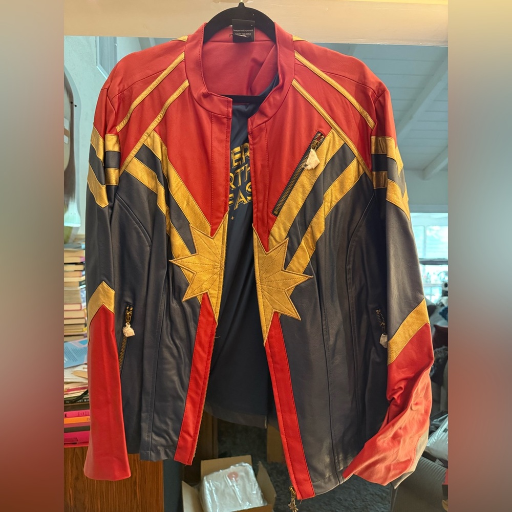 Captain Marvel Her Universe Torrid Faux Leather Jacket